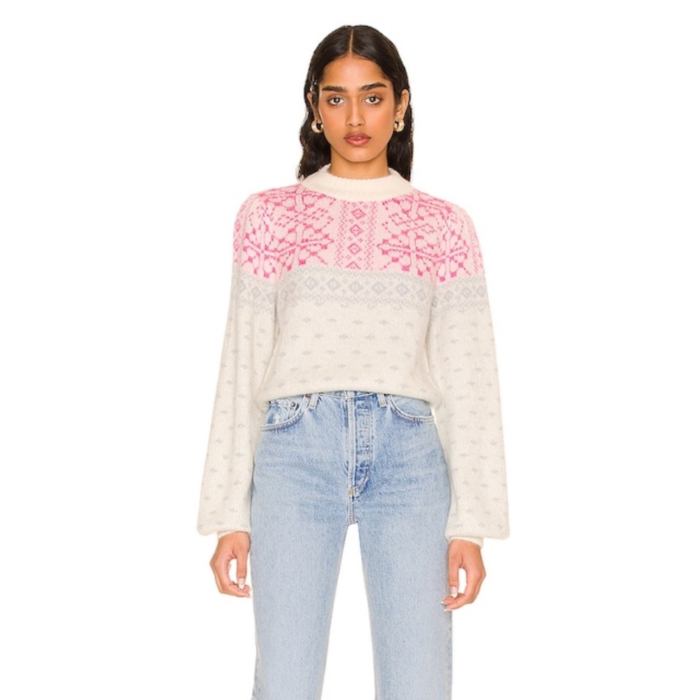 Tularosa Lana Fair Isle Sweater In Multi Fair Isle